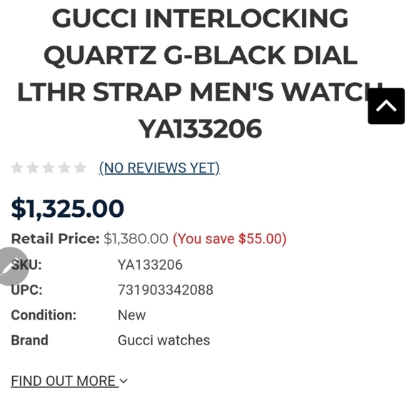 Authentic 100% 42mm Gucci interlocking G watch - Picture 6 of 6